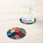 Skeins van garen ronde kartonnen onderzetter (Insitu)