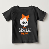 Skele Squad Bow Sinaasappel Halloween Family Match (Voorkant)