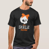 Skele Squad Bow Sinaasappel Halloween Family Match T-shirt (Voorkant)
