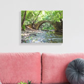 Skelefos middeleeuwse brug op Cyprus Canvas Afdruk (Insitu (Woonkamer))