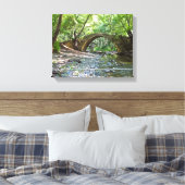 Skelefos middeleeuwse brug op Cyprus Canvas Afdruk (Insitu (Slaapkamer))