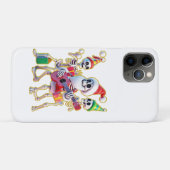 **Skelet 3D Kerstmis Sinterklaas Feest – Grappig S Case-Mate iPhone Case (Achterkant (horizontaal))