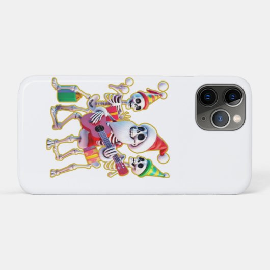 **Skelet 3D Kerstmis Sinterklaas Feest – Grappig S Case-Mate iPhone Case (Achterkant (horizontaal))