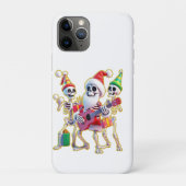 **Skelet 3D Kerstmis Sinterklaas Feest – Grappig S Case-Mate iPhone Case (Achterkant)