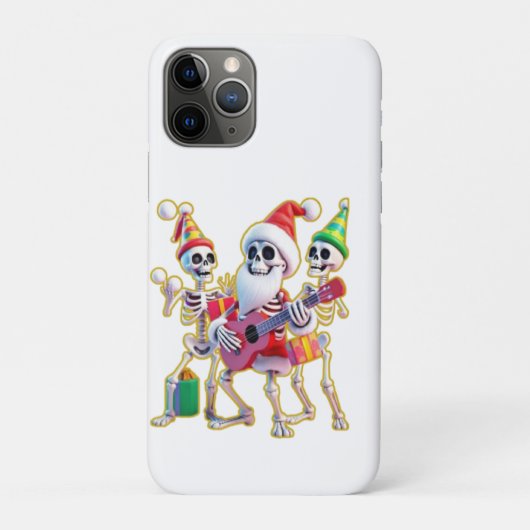 **Skelet 3D Kerstmis Sinterklaas Feest – Grappig S Case-Mate iPhone Case (Achterkant)