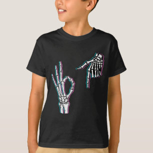 Skelet 67 Meme Grappige Halloween Jongens Meisjes T-shirt
