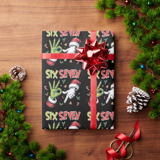 Skelet 6 7 Kerstmis Zes Zeven Meme Kerstmis Cadeaupapier (Feestdagen Geschenken)