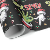 Skelet 6 7 Kerstmis Zes Zeven Meme Kerstmis Cadeaupapier (Rol Hoek)