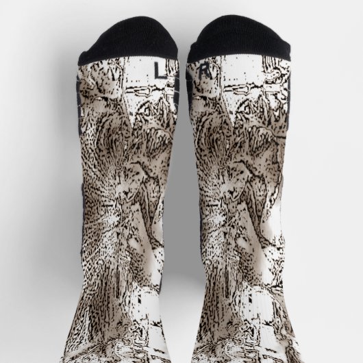 "Skelet (Abstract)" Crew Sokken (Top)