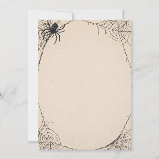  Skelet Adult Halloween Feestuitnodiging Kaart (Achterkant)