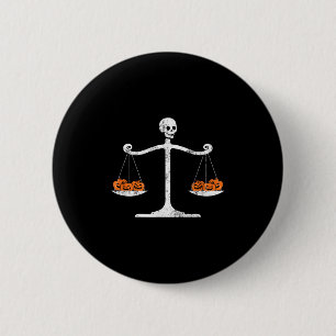 Skelet advocaat Halloween sarcastisch rechtenstude Ronde Button 5,7 Cm