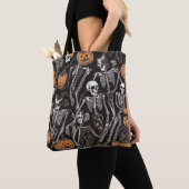 Skelet All-Over-Print Tas, Schouder Tas (Dichtbij)