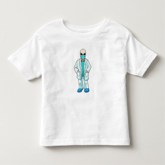 Skelet als Doctor met gezichtsmasker Kinder Shirts (Voorkant)