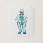 Skelet als Doctor met gezichtsmasker Legpuzzel (Verticaal)