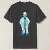 Skelet als Doctor met gezichtsmasker T-shirt (Design voorkant)
