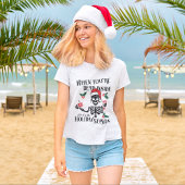 Skelet als je dood bent in Funny Christmas T-shirt