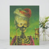 Skelet altijd uitnodigen kaart (Staand voorkant)