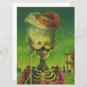 Skelet altijd uitnodigen kaart (Voorkant / Achterkant)