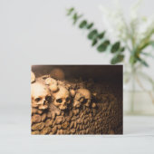 Skelet Arrangement, Catacomben van Parijs Briefkaart (Staand voorkant)