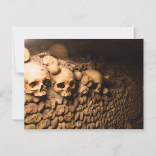 Skelet Arrangement, Catacomben van Parijs Briefkaart