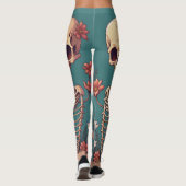 Skelet Art Halloween Schedel Ribcage Grateful Dead Leggings (Achterkant)