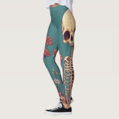 Skelet Art Halloween Schedel Ribcage Grateful Dead Leggings (Links)