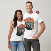 Skelet Astronaut Bemanning T-shirt (Unisex)