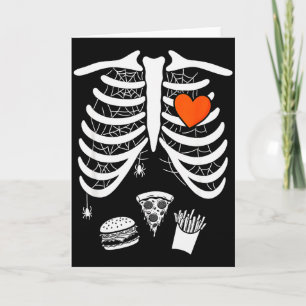 Skelet Baby Zwangere Xray Ribbenkast Voor Herfst H Kaart