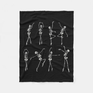 Skelet Ballerina's Halloween Kostuum Ballet Meisje Fleece Deken