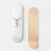 Skelet Baphomet Skateboard (Voorkant)