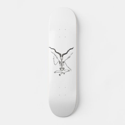 Skelet Baphomet Skateboard (Voorkant)