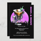 Skelet begraafplaats schedel cocktail vol maan hor kaart (Voorkant / Achterkant)