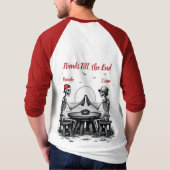 Skelet Beste Vrienden Proost T-shirt (Achterkant)