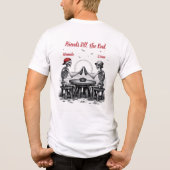 Skelet Beste Vrienden Proost Tri-Blend Shirt (Achterkant)