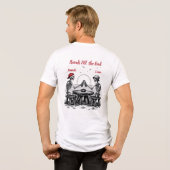 Skelet Beste Vrienden Proost Tri-Blend Shirt (Achterkant volledig)