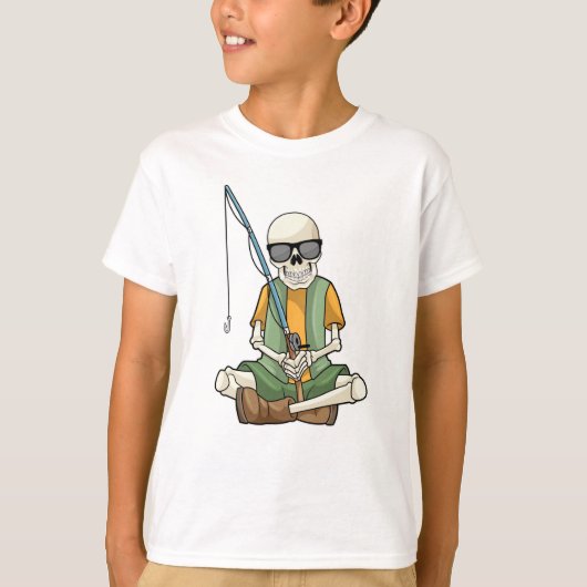 Skelet bij Gevist met Geviste staaf T-shirt (Voorkant)