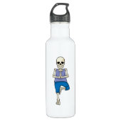 Skelet bij Yoga Stretching Waterfles (Voorkant)