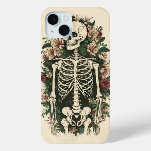 Skelet bloem Case-Mate iPhone case (Achterkant)