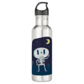 skelet, boe waterfles  (Voorkant)