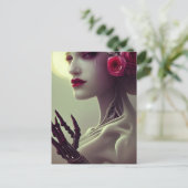 Skelet Bone Woman Briefkaart (Staand voorkant)