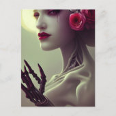 Skelet Bone Woman Briefkaart (Voorkant)