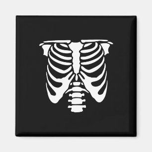 Skelet Borst Rib Cage Botten Halloween Röntgenfoto Magneet