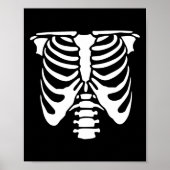 Skelet Borst Rib Cage Botten Halloween Röntgenfoto Poster (Voorkant)