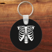 Skelet Borst Rib Cage Botten Halloween Röntgenfoto Sleutelhanger (Voorkant)