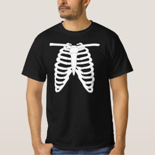 Skelet Borstkas Halloween T-Shirt
