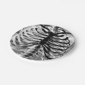  Skelet Botten Torso Body Halloween Papieren Bordje (Gekanteld)