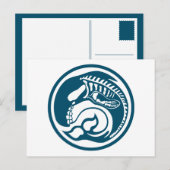 skelet briefkaart (Voorkant / Achterkant)