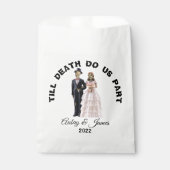 Skelet Bruid en Bruidegom Halloween Bruiloft Bedankzakje (Voorkant)