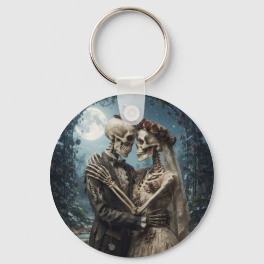 Skelet Bruid en Bruidegom Sleutelhanger (Voorkant)