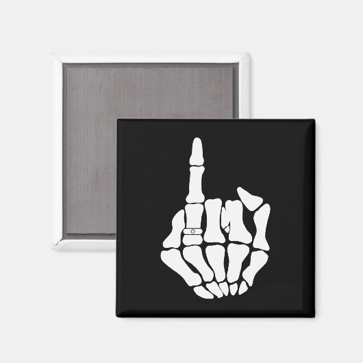 Skelet bruidegom bruiloft net getrouwd spooky goth magneet (Voorkant / Achterkant)